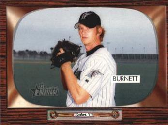 A. J. Burnett #85 Baseball Cards 2004 Bowman Heritage