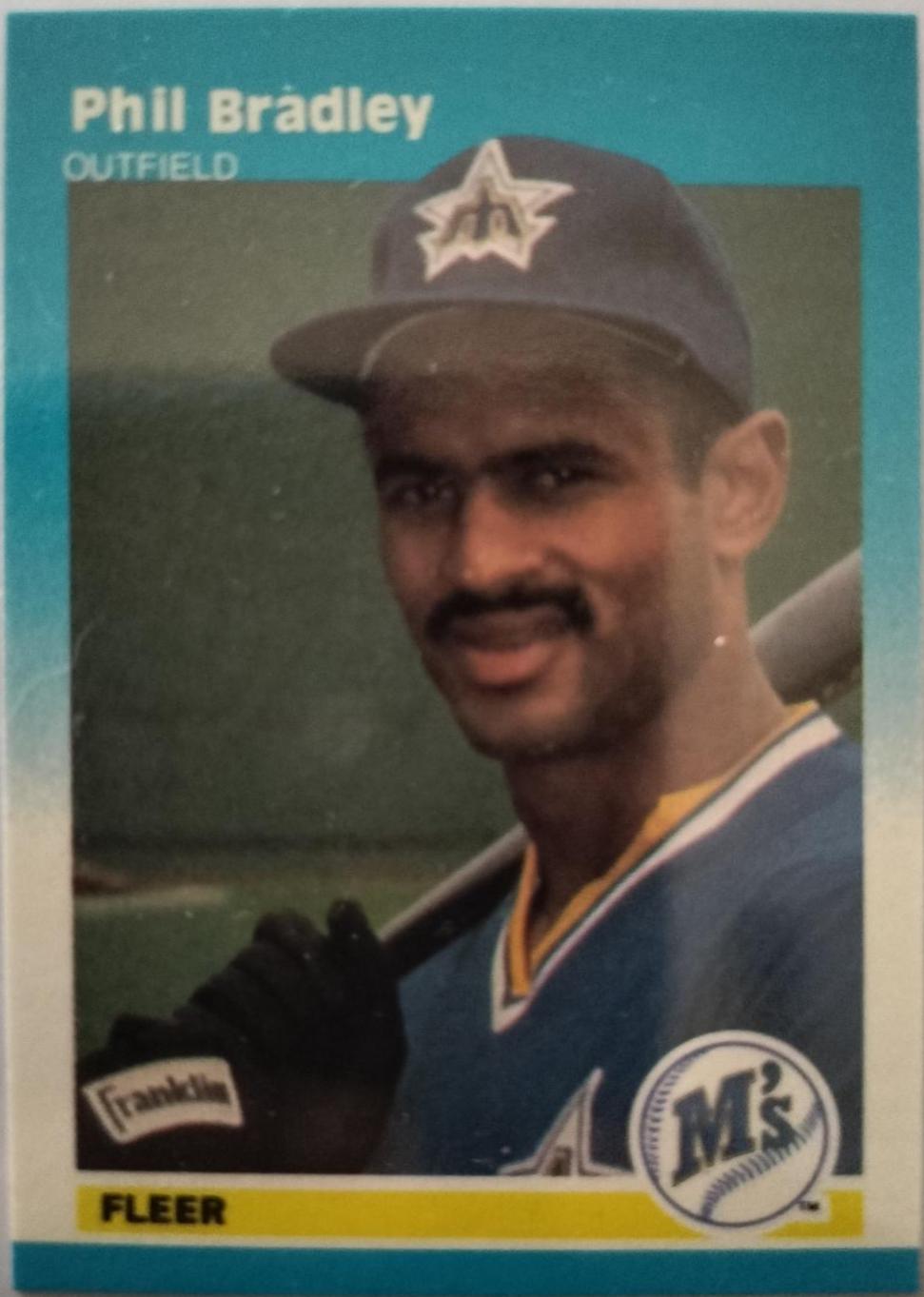 Phil Bradley #11 Baseball Cards 1987 Fleer Mini