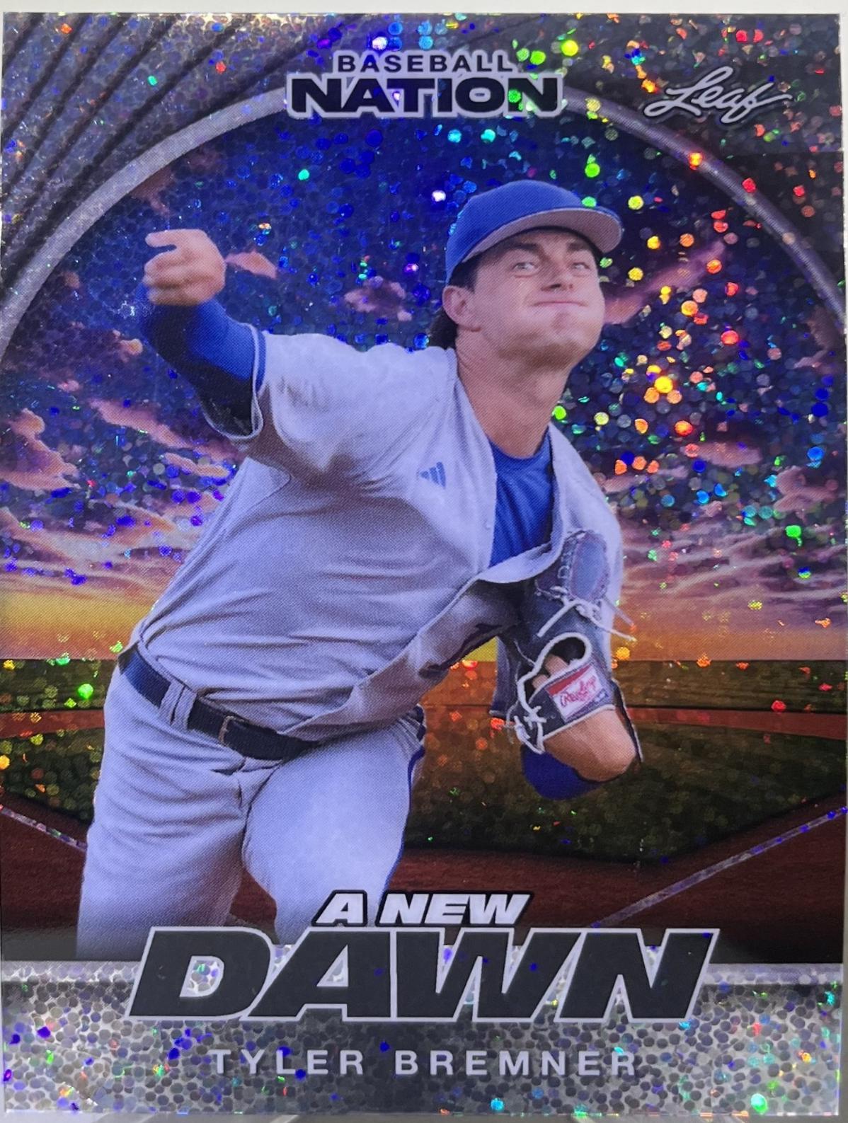 Tyler Bremner #NB-100 2025 Leaf Baseball Nation New Dawn