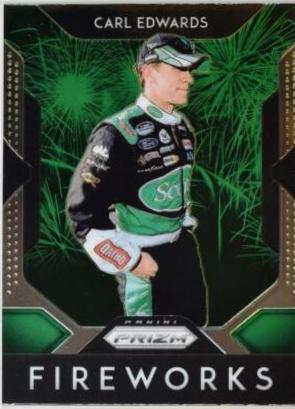 Carl Edwards #F-19 Racing Cards 2019 Panini Prizm Nascar Fireworks