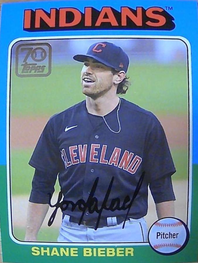 Shane Beiber #70YT-25 Baseball Cards 2021 Topps 70 Years of Baseball