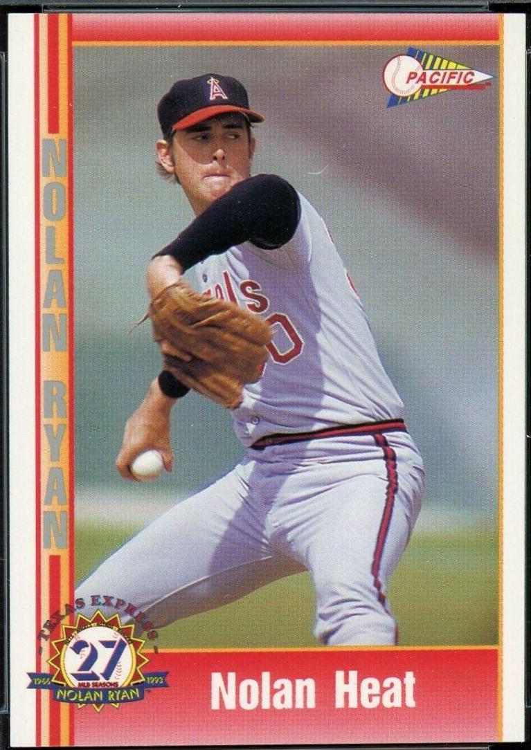 Nolan Heat #23 Baseball Cards 1993 Pacific Nolan Ryan 27th Season