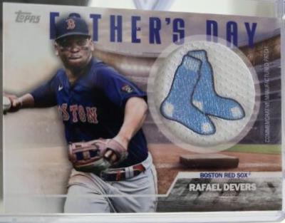 2023 Topps Father's Day Team Patch Rafael Devers #FD-RD card