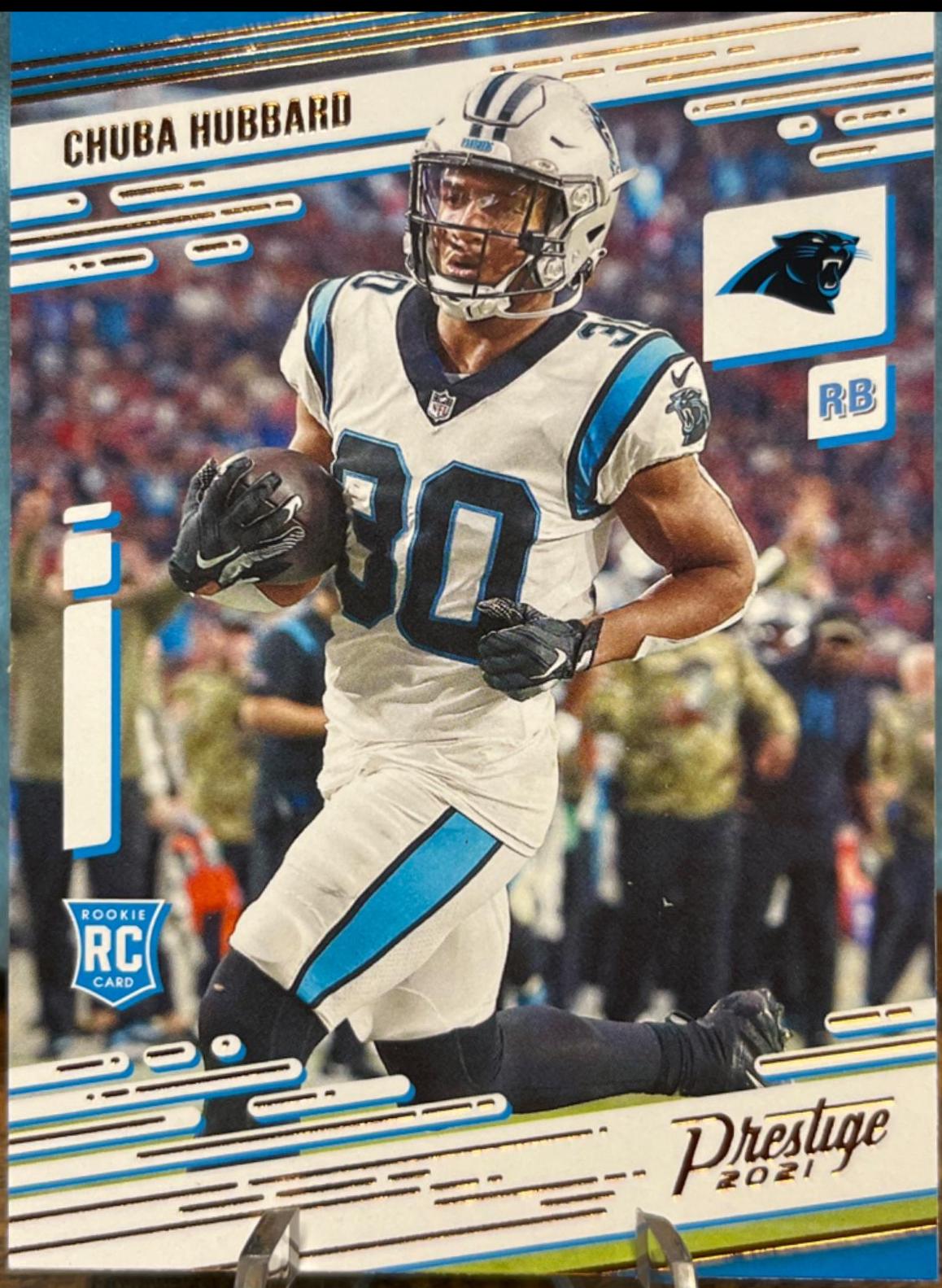 Chuba Hubbard #241 Football Cards 2021 Panini Chronicles Prestige Rookies Update