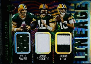 Brett Favre, Aaron Rodgers, Jordan Love