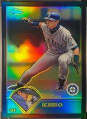 Ichiro [Black Refractor] #63 Baseball Cards 2003 Topps Chrome Prices