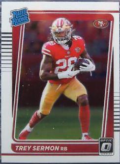Trey Sermon #224 Football Cards 2021 Panini Donruss Optic