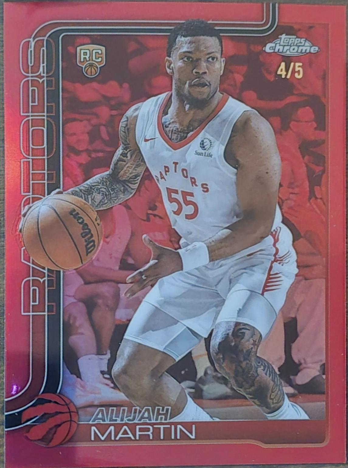 Alijah Martin [Red Basketball Refractor] #290
