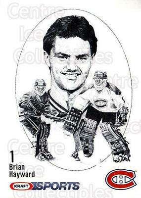 Brian Hayward Hockey Cards 1986 Kraft Drawings