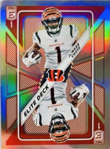 Ja'Marr Chase #ED-14 Football Cards 2023 Panini Donruss Elite Deck