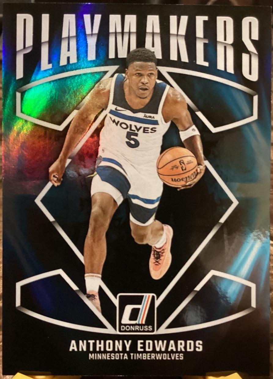 Anthony Edwards #2 Basketball Cards 2024 Panini Donruss PlayMakers