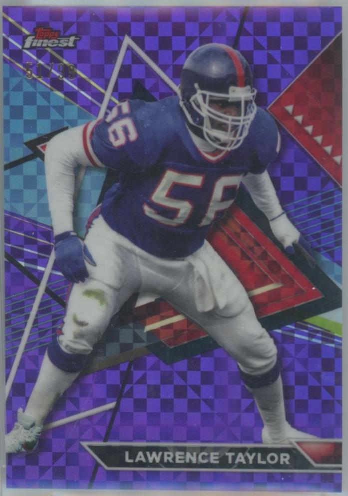 Lawrence Taylor [Purple Checkerboard Refractor] #219