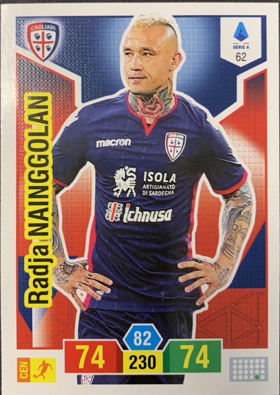 Radja Nainggolan #62 2019 Panini Calciatori Adrenalyn XL Soccer
