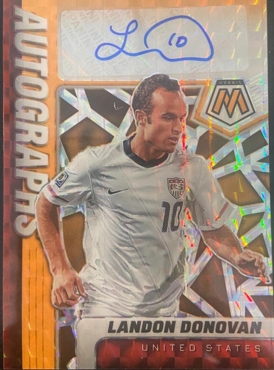 Landon Donovan #A-LD Soccer Cards 2021 Panini Mosaic Road to FIFA World Cup Autographs