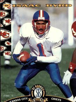 Isaac Byrd #28 Football Cards 1997 Panini Score Board NFL Rookies