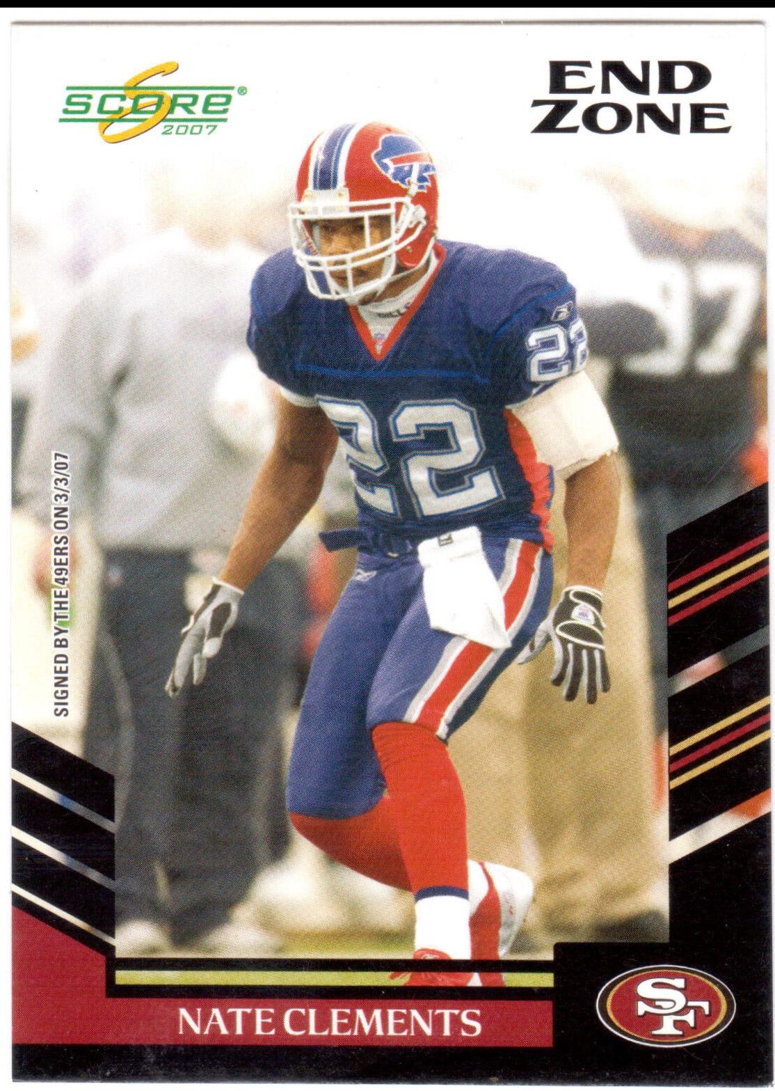 Nate Clements [End Zone Black] #127