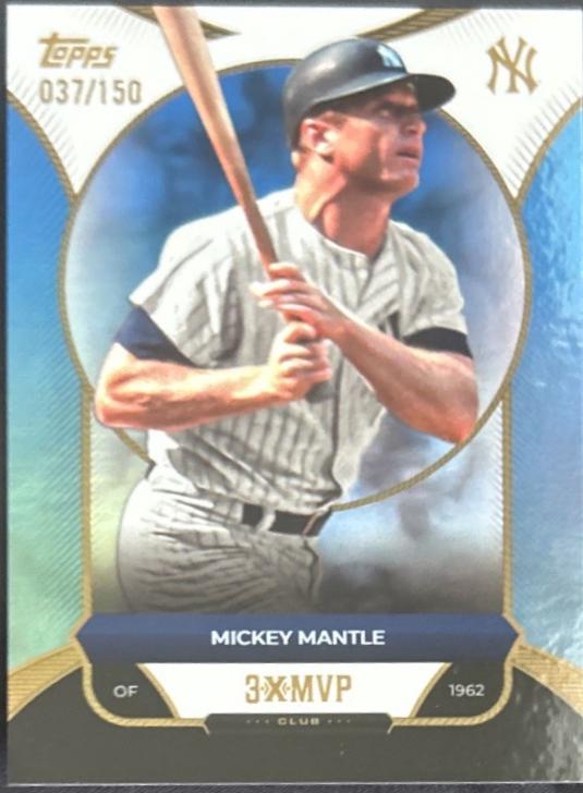 Mickey Mantle [Blue Foil] #21