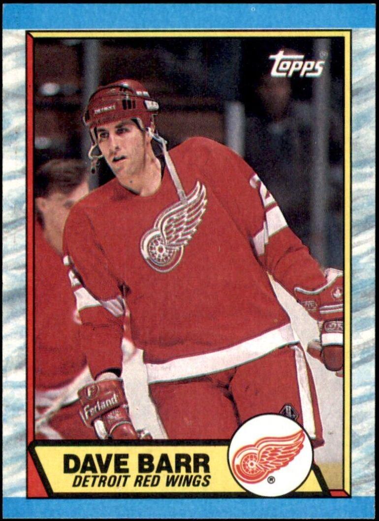 Dave Barr #13 Hockey Cards 1989 Topps