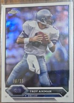 Troy Aikman [White Refractor] #29