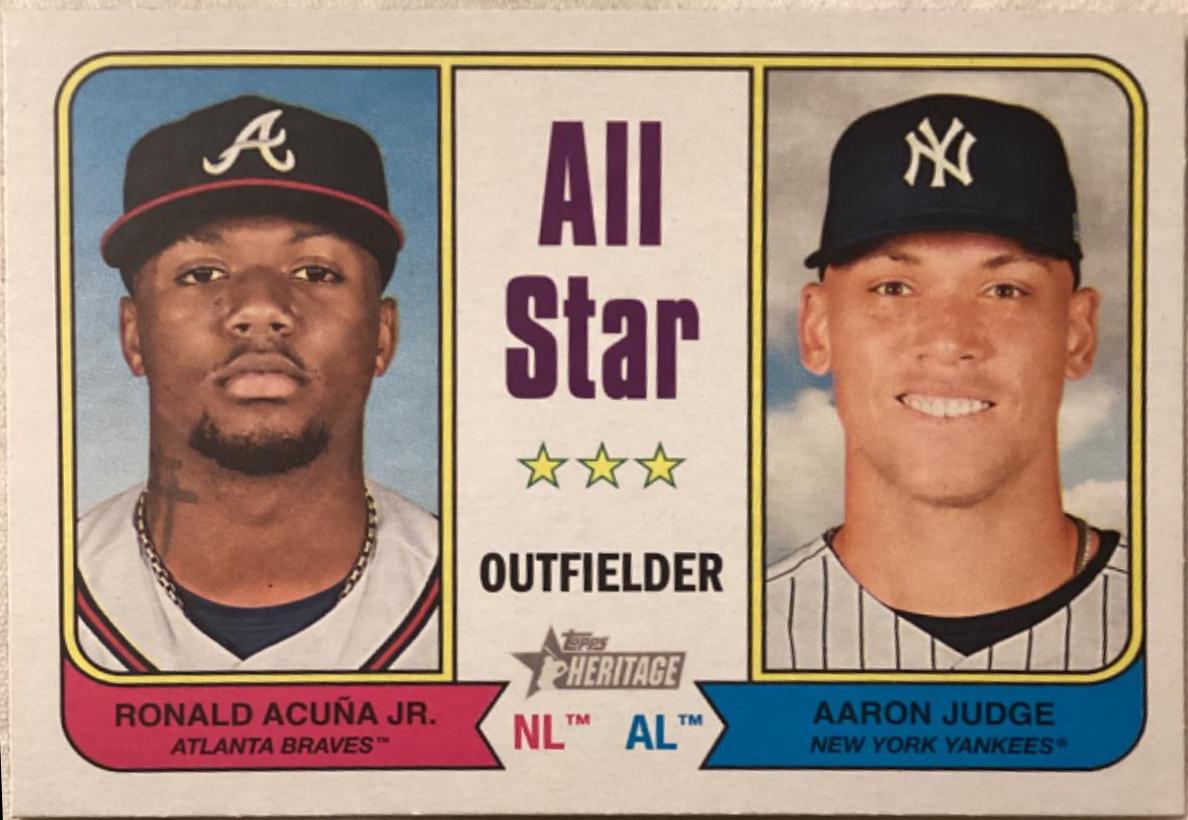 Aaron Judge, Ronald Acuna Jr. #336 Baseball Cards 2023 Topps Heritage