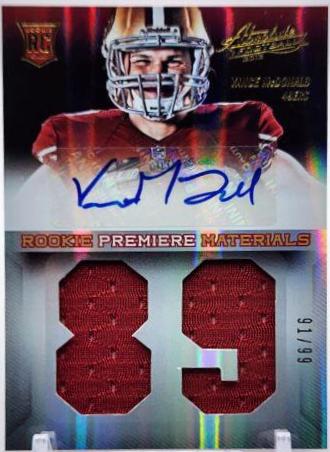 Vance McDonald [Rookie Premiere Materials NFL Signatures] #239