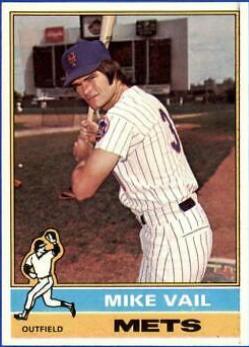 Mike Vail #655 Baseball Cards 1976 Topps