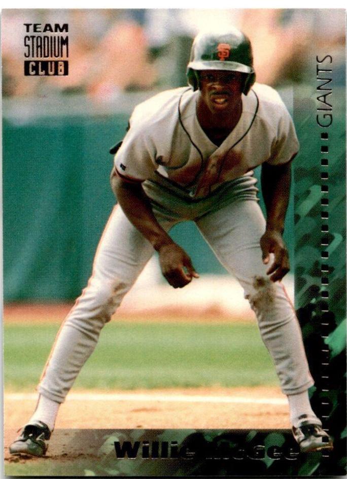 Willie McGee #6 Baseball Cards 1994 Stadium Club Team Series