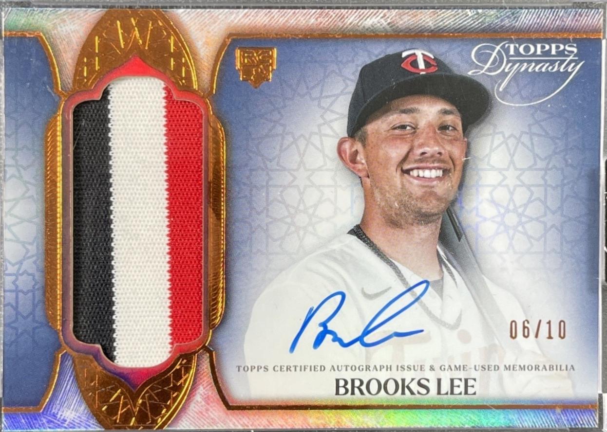 Brooks Lee #DAP-BL1 2025 Topps Dynasty Autograph Patch Baseball