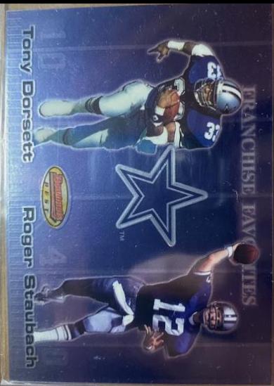 Dorsett/Staubach #F1 Football Cards 1999 Bowman's Best Franchise Favorite