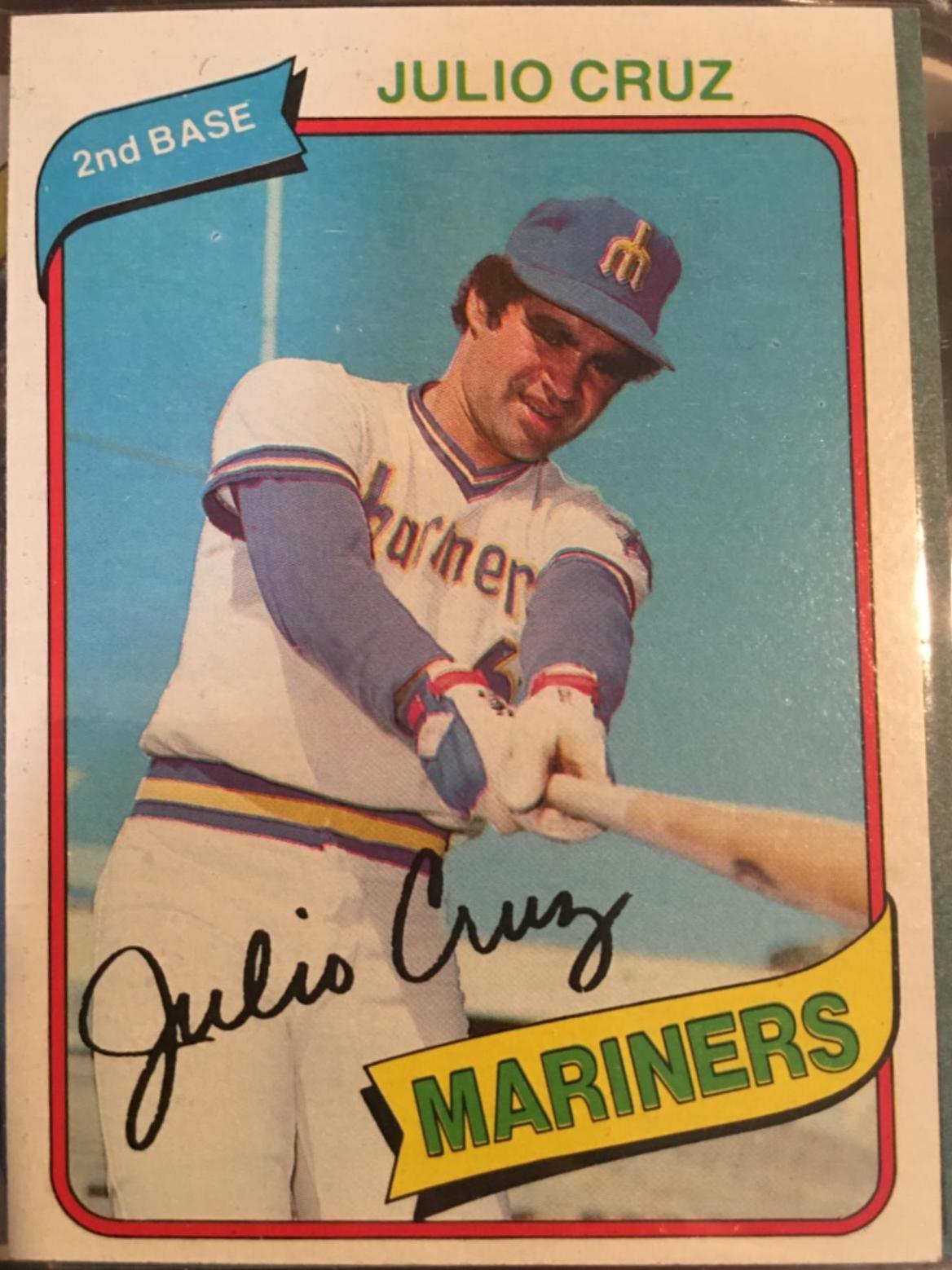 1980 Topps Julio Cruz #32 card