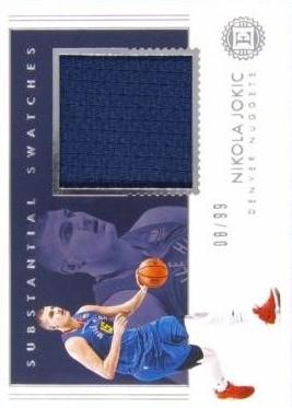 Nikola Jokic #SW-NJK Basketball Cards 2018 Panini Encased Substantial Swatches
