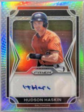 Hudson Haskin #17 Baseball Cards 2021 Panini Prizm Draft Picks Autographs
