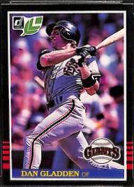 Dan Gladden #30 Baseball Cards 1985 Leaf