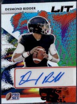 Desmond Ridder #L-DR1 Football Cards 2022 Pro Set Metal Lit Autographs