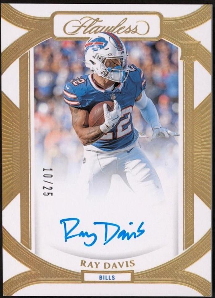 Ray Davis #20 2024 Panini Flawless Football Rookie Frame Signatures