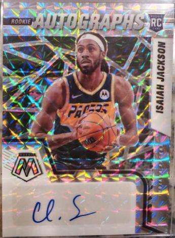Isaiah Jackson #RAM-IJS Basketball Cards 2021 Panini Mosaic Rookie Autographs