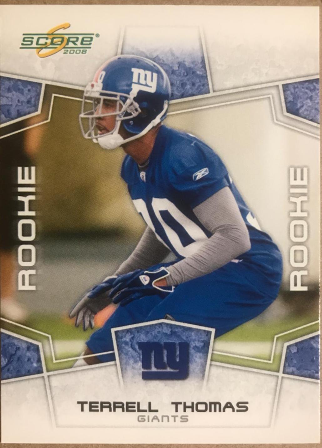 Terrell Thomas #379 Football Cards 2008 Panini Score