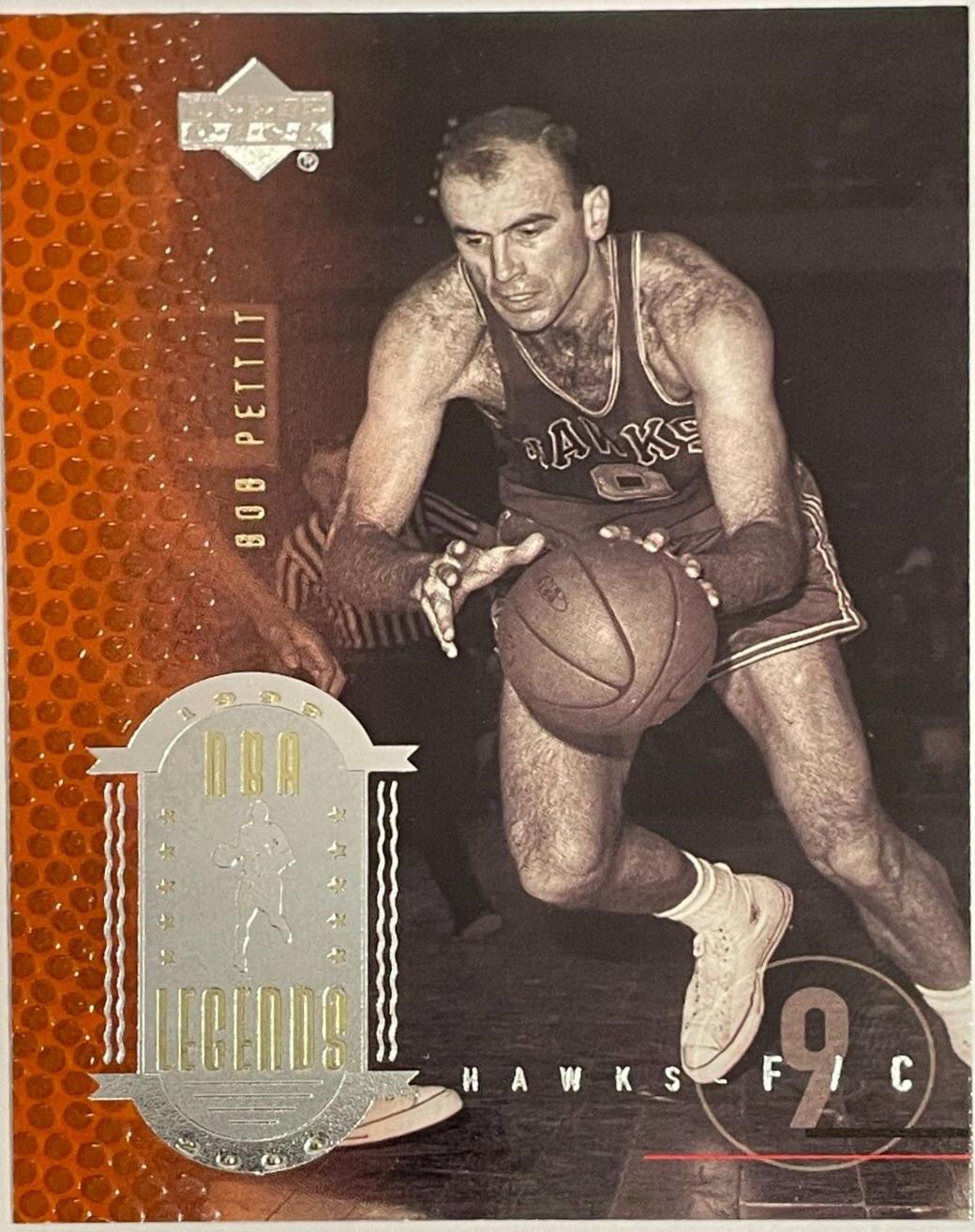 Bob Pettit #49 Basketball Cards 1999 Upper Deck Legends