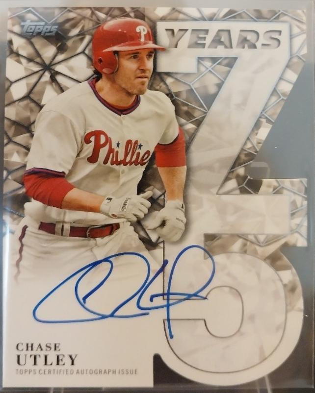 Chase Utley #75YA-CU Prices | 2026 Topps 75 Years Of Topps Die-Cut 