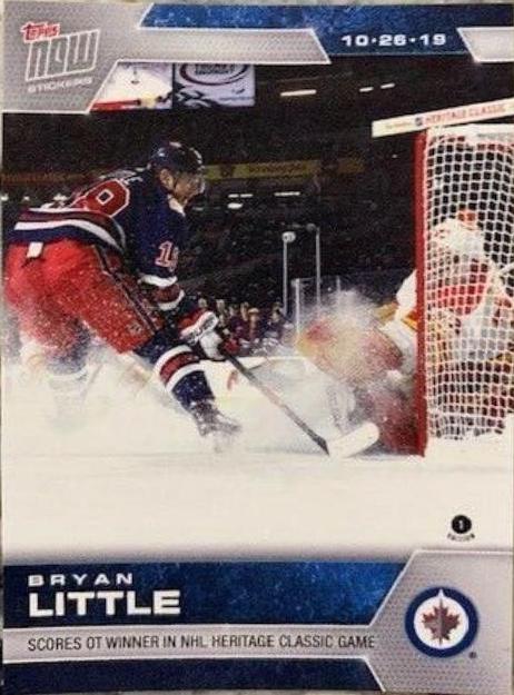 Bryan Little #32 Hockey Cards 2019 Topps Now NHL Stickers