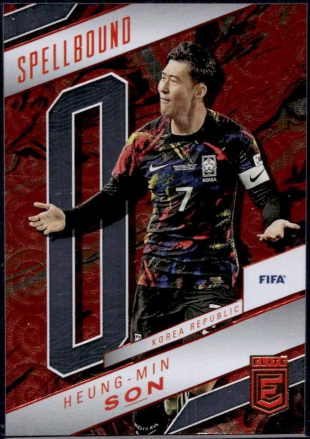 Heung Min Son #19 Soccer Cards 2022 Panini Donruss Elite FIFA Spellbound
