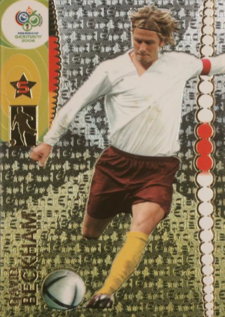 David Beckham #93 Soccer Cards 2006 Panini World Cup Germany
