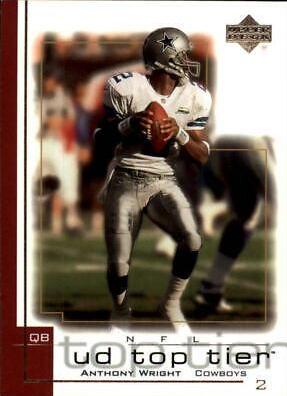 Anthony Wright #50 Football Cards 2001 Upper Deck Top Tier