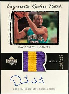David West Autograph Patch