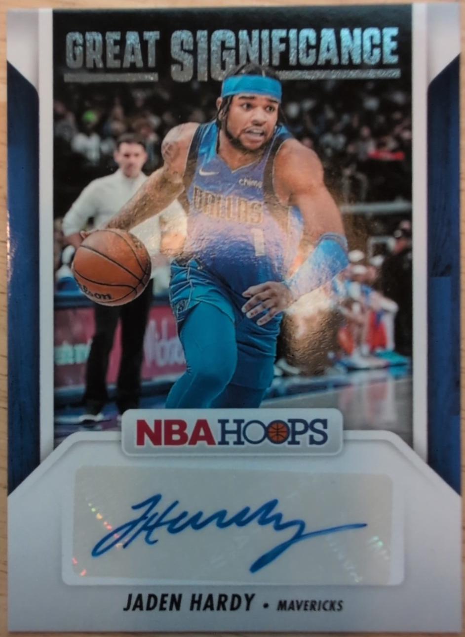 Jaden Hardy #GS-JHM Basketball Cards 2024 Panini NBA Hoops Great SIGnificance