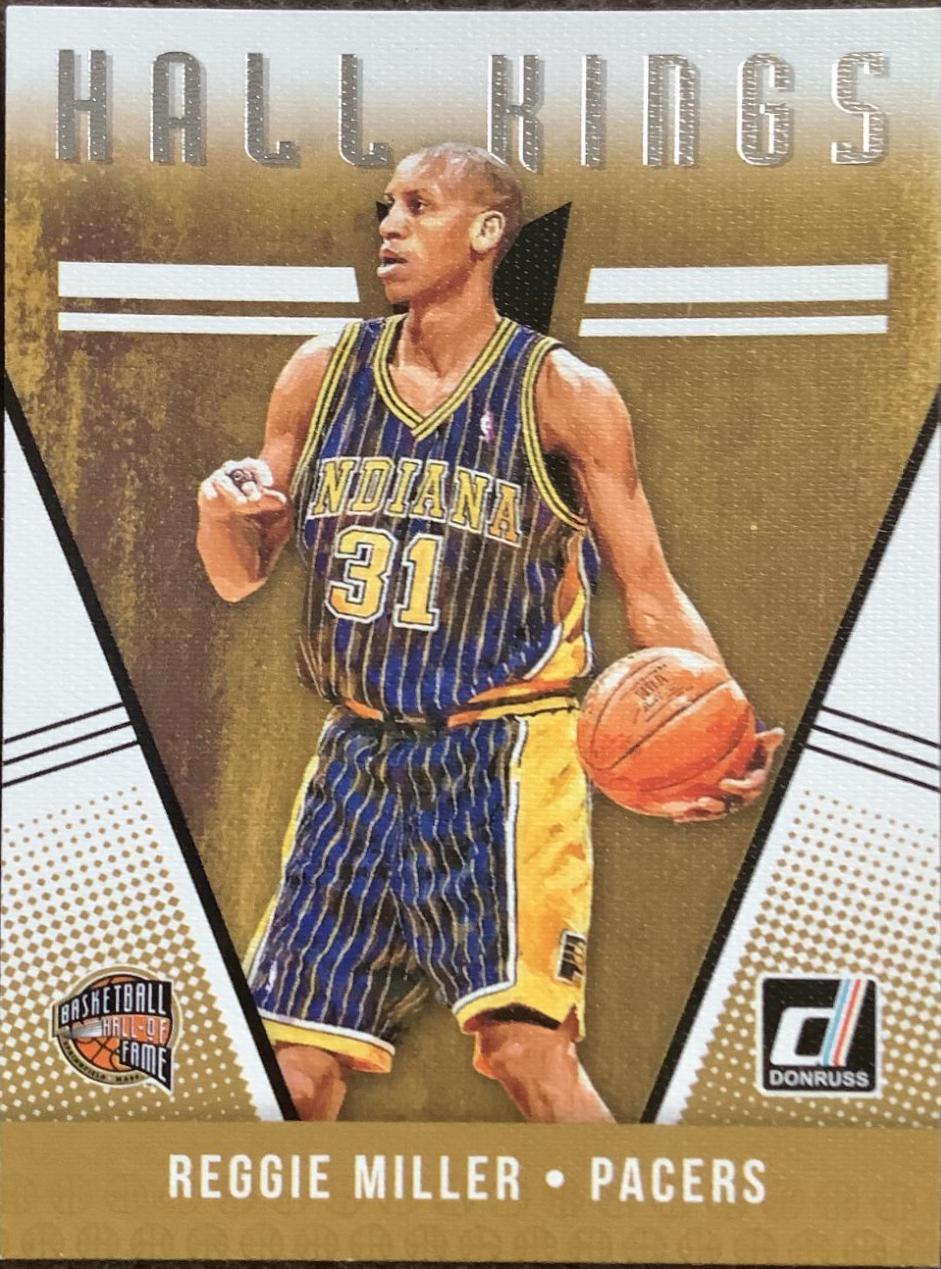 Reggie Miller #24 Basketball Cards 2018 Panini Donruss Hall Kings