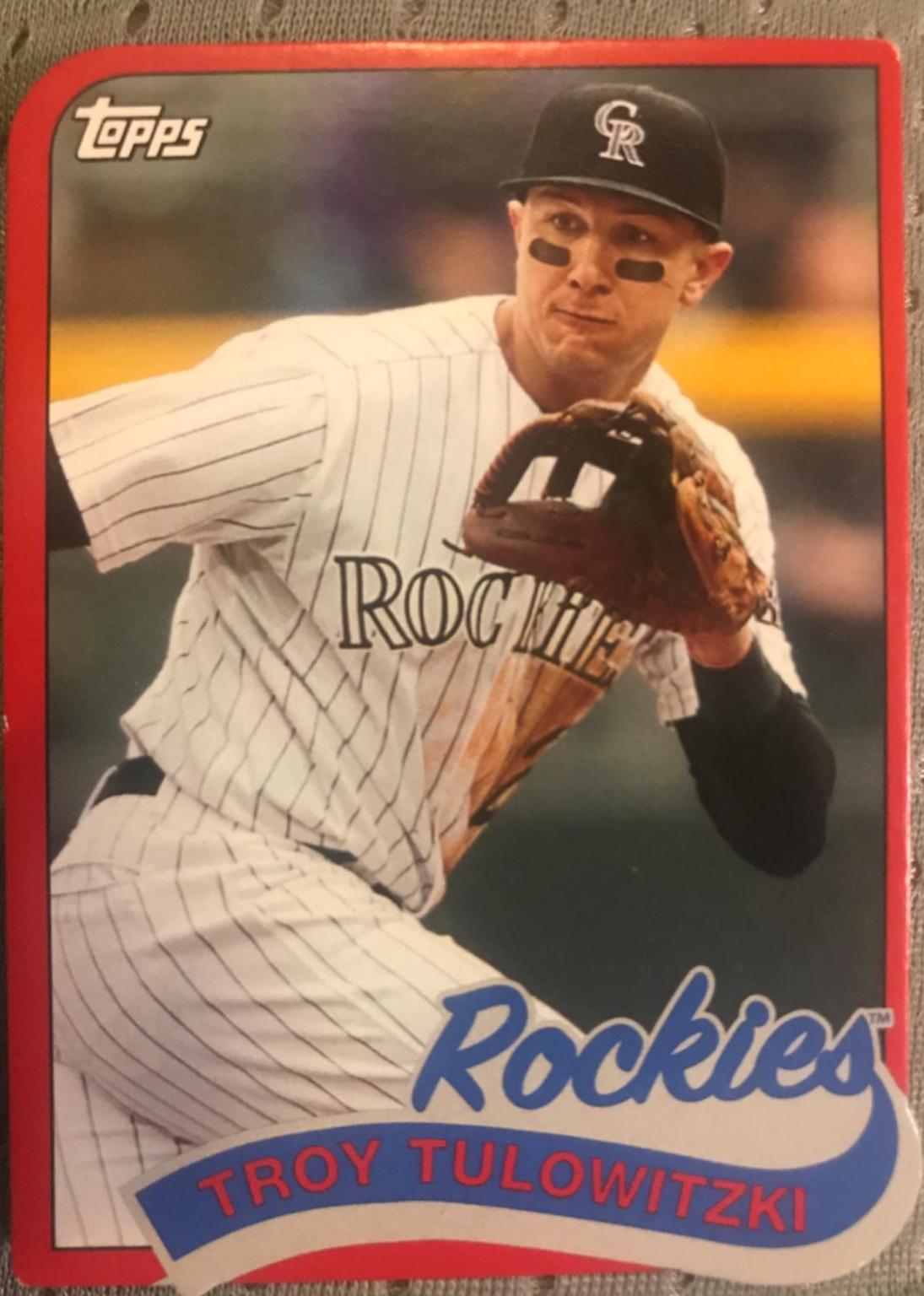 Troy Tulowitzki #TM-56 Baseball Cards 2014 Topps 1989 Mini Die Cut