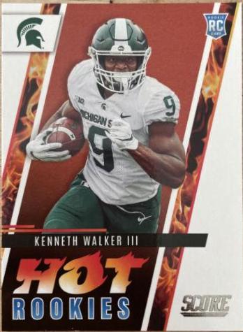 Kenneth Walker III #HR15 Football Cards 2022 Panini Score Hot Rookies