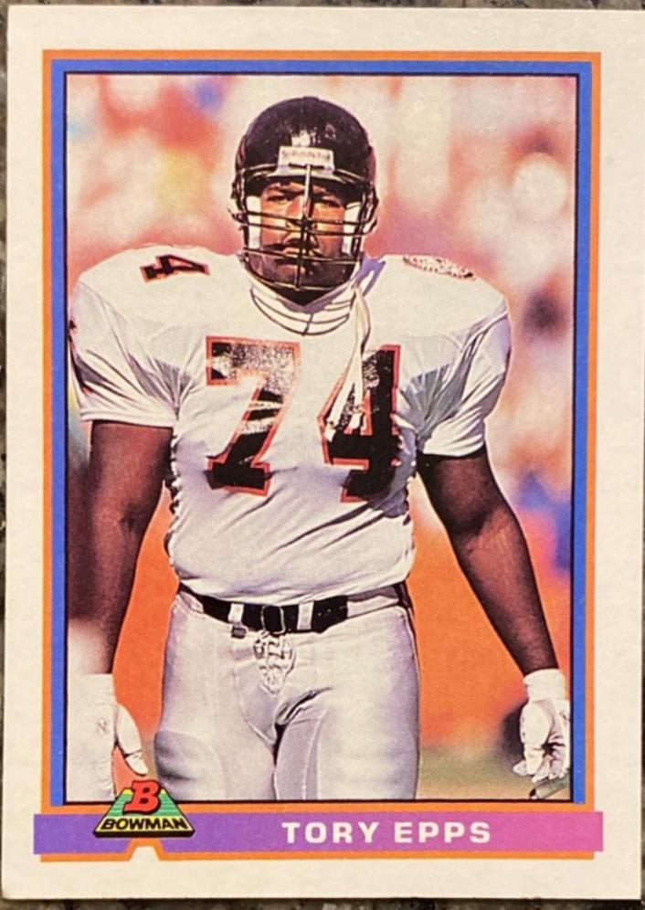 Tory Epps #25 Football Cards 1991 Bowman