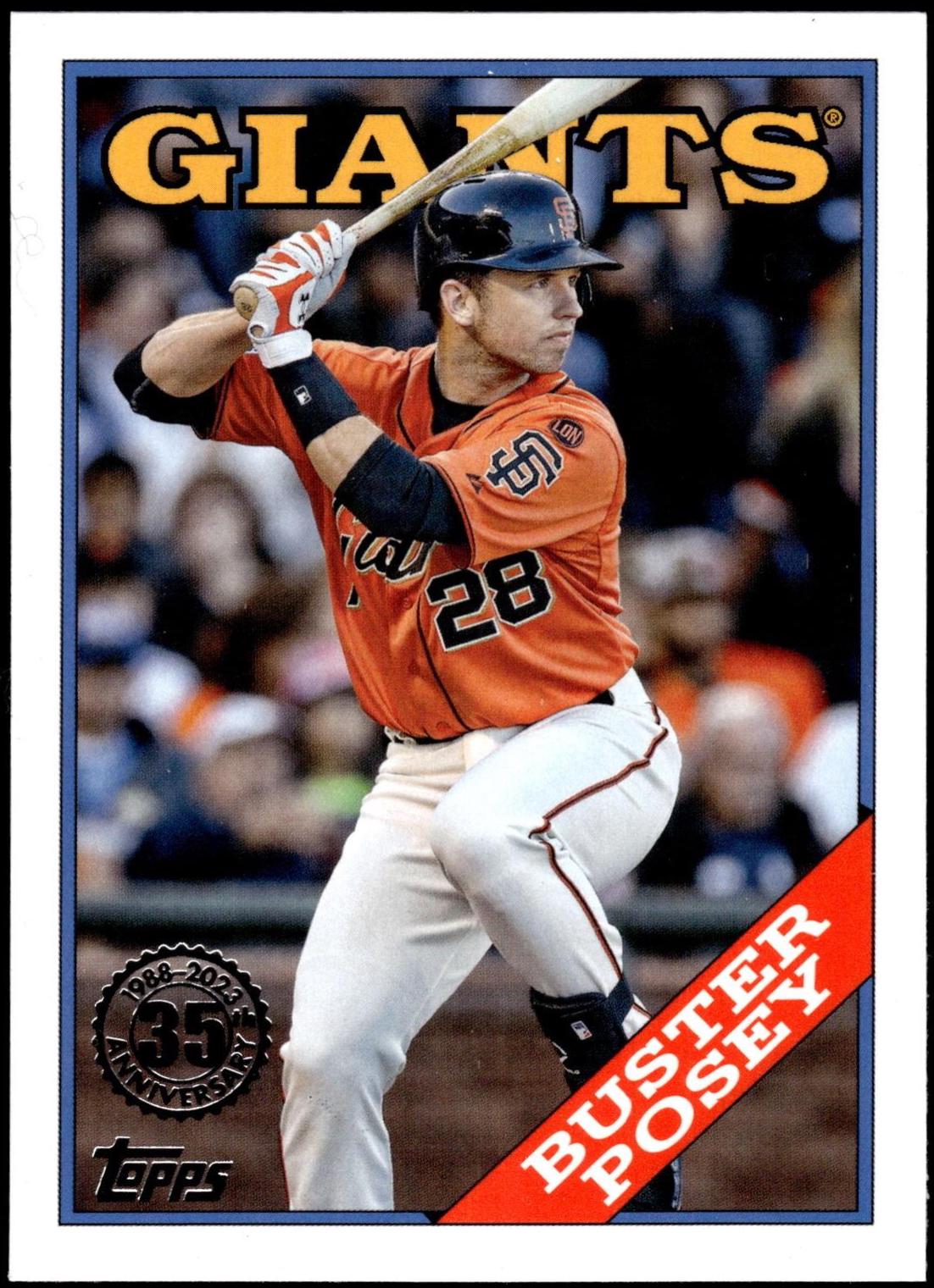 Buster Posey #T88-4 Baseball Cards 2023 Topps Silver Pack 1988 35th Anniversary